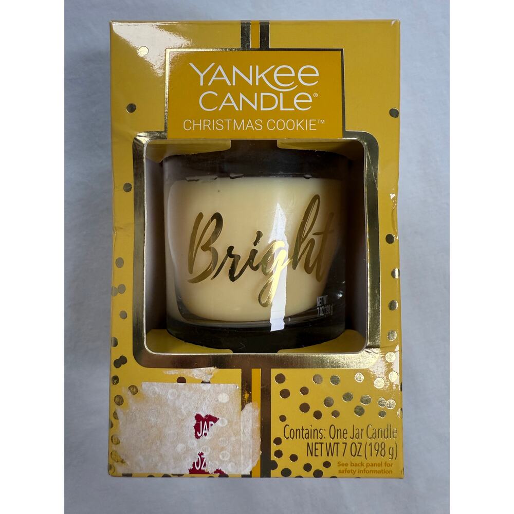 Yankee Candle Christmas Cookie Jar Candle 7oz Bright Jar